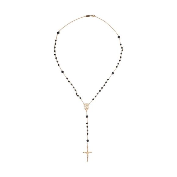 Dolce&Gabbana Men Rosary-Style Necklace With Cross